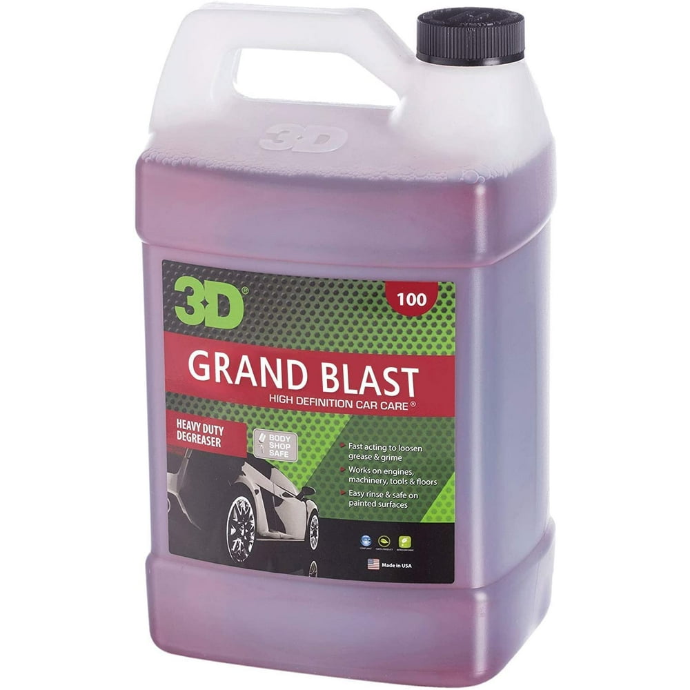 3D Grand Blast Engine Degreaser 1 Gallon Heavy Duty Industrial Cleaner & Degreaser Removes