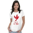 thumbnail image 3 of Live Jesus Christ Peaceful God Love Womens Fitted Plus Size Graphic Tee Brisco Brands 3X, 3 of 5