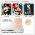 thumbnail image 5 of Sosenfer Women's Hands Free Non Slip White Knit Slip On Walking Sneakers, 5 of 8