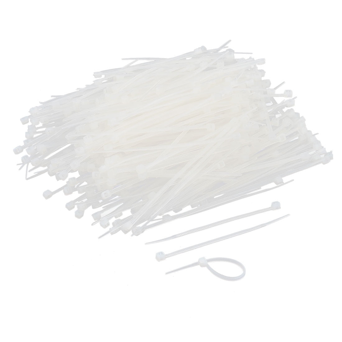 Home Shop Plastic Self Locking Cable Zip Tie Fasten Wrap Clear 750 Pcs