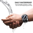 thumbnail image 5 of [2 in 1] Waterproof Case with Tempered Glass Screen Protector for Apple Watch Series 6 SE Series 5 Series 4 40mm, Front & Back Shockproof Hard Protective Cover for iWatch, Matte Black, 5 of 5