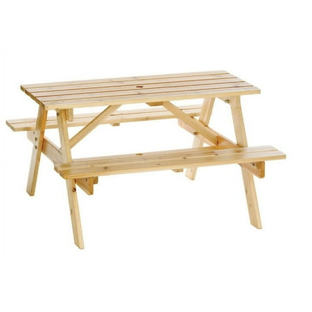 Astonica 50100392 Junior Wooden Picnic Table For Kids, 38.6" x 38.6" x 22.3"