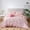 Pink, variant on Rainbow Stripes & Bows Bedding Set,Ruffle 6 Piece Bed in a Bag Matching Sheet Set,Princess Style Chic Bow Printed,Light Pink Room Decor for Girls,Twin