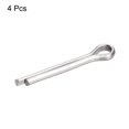 thumbnail image 3 of Unique Bargains Split Cotter Pin, 4x25mm 316 Stainless Steel Clip Fastener Fitting, Silver 4Pack, 3 of 5