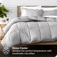 thumbnail image 3 of Bare Home 5-Piece Bed-in-a-Bag - Twin XL, Light Gray with White Sheet Set, 3 of 8