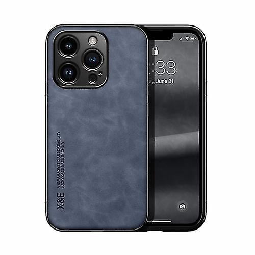 Funda de cuero magnética con tacto de piel para iPhone 15 Pro