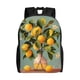 thumbnail image 1 of Disketp Retro Warm Lemon Flower Mochila Unisex de Apertura Lateral Completa, Mochila para Laptop para Escuela, Trabajo y Viajes, 1 of 8