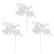thumbnail image 5 of Paquete de 20pcs Feliz año nuevo Eva Glitter Carta DIY Cupcake Selecciones Decoración de Suministros para Fiestas Plata BLESIY, 5 of 8