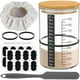 thumbnail image 1 of Jetcloudlive Kit de Inicio de Masa Madre - Frascos de Vidrio de 900 ml de Fácil Fermentación con Banda de Alimentación Marcada con Fecha, Raspador, Termómetro y Cubierta de Tela Herramientas de Repos, 1 of 10