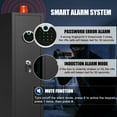 thumbnail image 2 of Gun Safes Gun Safe, 3-5 Gun Quick Access Digital Password for Home Gun and Pistols with LCD Keypad, 3 Adjustable Racks, Long Gun Safe for Guns with LED Light, Alarm System, 2 of 6