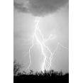 thumbnail image 2 of Taylor, Douglas 23x32 Gold Ornate Wood Framed with Double Matting Museum Art Print Titled - Dancing Lightning BW, 2 of 4