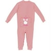 Sandra Magsamen Personalized Baby Girl Bunny Long Johns, Pink