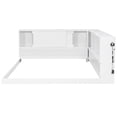 thumbnail image 6 of Queen Size Wood Daybed with Storage Shelves, USB Ports and LED Lights, Multifunctional Solid Wood Daybed for Bedroom, Guest Room, Home Office, No Box Spring Needed, White, 6 of 10