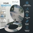 thumbnail image 2 of Sanilo Soft Close Toilet Seat ROUND, Quiet and Slow Close Lid and Seat, Strong Bumpers and Hinges, Beach, 2 of 7