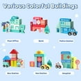 thumbnail image 3 of Wdmiya 108 PCS Wooden Building Blocks Toys for kids, City Construction Stacking Blocks, Learning Educational Preschool Toys age 3+, Building Blocks Set for Boy and Girl Birthday Christmas Gifts, 3 of 6