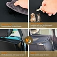 thumbnail image 7 of Nilight 5 Car Seat Covers Waterproof Faux Leather Cushions Anti-Slip Universal Fit for 5 Passenger Cars Hyundai Kia Civic Corolla Honda Accord Camry CR-V Fusion SUV Truck, Black+Red, 7 of 7