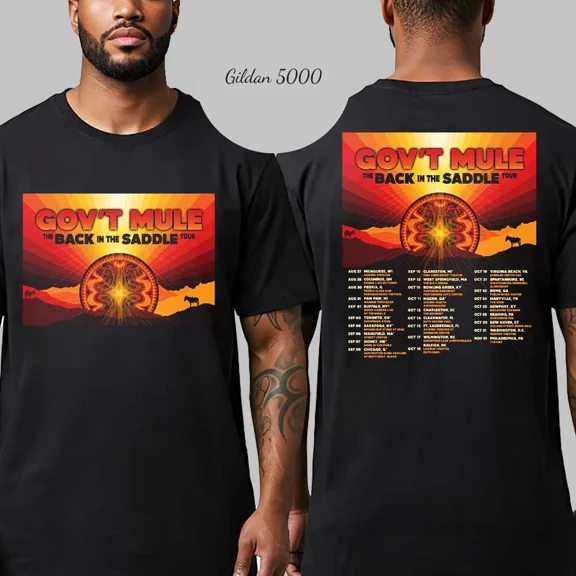 Govt Mule The Back In The Saddle Tour 2025 Dates List Kick Off T-Shirt