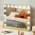 thumbnail image 6 of LED Makeup Mirror with Lights, Large Size Vanity Mirror for Dressing Table, USB Type C Charging, 10X Magnification, Touch Control, Adjustable Brightness, Smart Beauty Mirror, 6 of 7