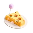 thumbnail image 4 of Juguete de queso para gatos, bola de campana, caja de entretenimiento, juguete interactivo creativo estable, queso para gatos para el hogar, regalo Amarillo, 4 of 10
