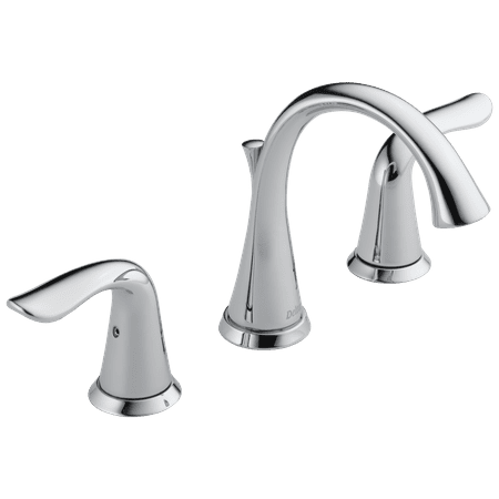 Widespread 2 Handle - Delta Lahara Two Handle 8 in. Widespread Lavatory Faucet in Chrome 3538-MPU-DST