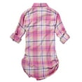 thumbnail image 4 of Matchstick Chemise à Carreaux en Flanelle à Manches Longues pour Femmes, 4 of 7