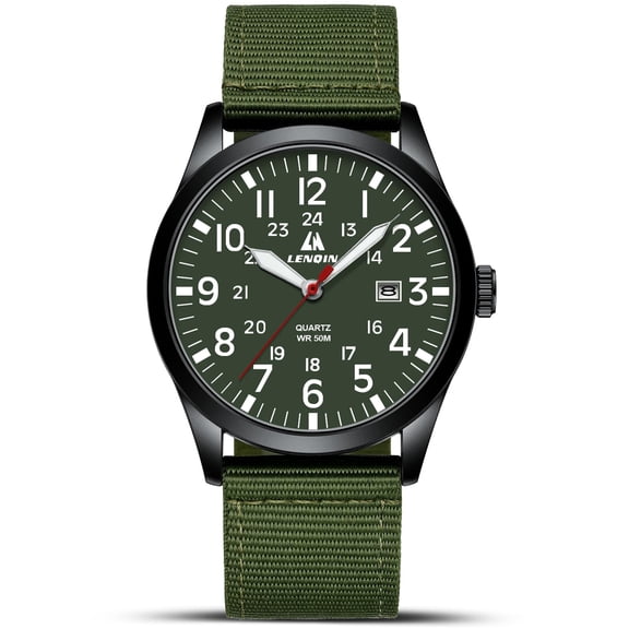 Coosovo Analog Wrist Watches for Men: Waterproof Stainless Steel Mens Watches - Silver Watch with Easy Read Dial Men's Watch for Gift