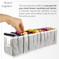thumbnail image 3 of EDNA HOME Underwear Drawer Organizer, Drawer Organizers for Clothing, Tshirt Organizer, Closet Drawers Organizers And Storage, Foldable Compartments for Towels, Underwear, Clothes, Small Size, 3 of 7