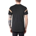 thumbnail image 2 of Hat and Beyond Men's Hipster Striped Zippered Breast Pocket Short Sleeve Tee Shirt, 2 of 6