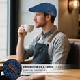 thumbnail image 5 of Men's Mesh Flat Cap,Breathable Mesh Summer Hat,Adjustable Beret Ivy Caps Newsboy Hat for Cabbie Driving Fishing, 5 of 8