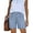 Light Blue, variant on EMMIOL Women's High Waisted Denim Jean Shorts - Trendy Casual Jorts