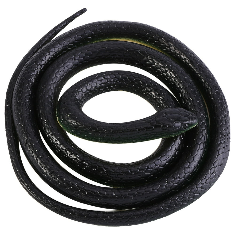 Tebru Soft Rubber Snake, 1Pc 130cm Long Realistic Soft Rubber Snake ...