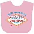 thumbnail image 3 of Inktastic Las Vegas Stays at Grandma's Boys or Girls Baby Bib, 3 of 4
