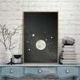 thumbnail image 3 of IDEA4WALL Framed Canvas Wall Art for Living Room, Bedroom Moon with Bright Canvas Prints for Modern Home Decoration Ready to Hang, 3 of 4