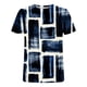 thumbnail image 4 of ICHUANYI Clearance Womens Casual Printing Pullover Round Neck Short Sleeve T-shirt Tops(Navy, M) ICHUANYI WER2023081404355, 4 of 4