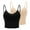 Black, variant on Gufahion Camisole Tank Tops for Women with built in bra Summer Camisole V Neck Crop Tops with Adjustable Spaghetti Strap 2-Pack