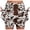 White, variant on Skirts for Women Skirt Women’s Casual Midi Skirt with Built-In Shorts Cow Print Flowy A-Line Design for Spring/Summer Everyday Wear (Soft Comfortable Elastic Waist) White 4XL