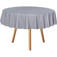 thumbnail image 1 of Clear Plastic Round Tablecloth Vinyl PVC Table Cloth Protector Oil Spill Proof Wipe Clean Table Cover for Dining Tables Parties Camping Crystal Clear, 1 of 7
