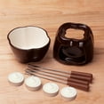 thumbnail image 4 of Chocolate Fondue Set Chocolate Cheese Fondue Pot Ceramic Fondue Set for Melting Chocolate Cheese, 4 of 8