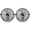 thumbnail image 1 of Clearance! Simple Deluxe 18 Inch Industrial Wall Mount Fan, 3 Speed Commercial Ventilation Metal Fan for Warehouse, Greenhouse, Workshop, Patio, Factory and Basement - High Velocity, Black，2pack, 1 of 8