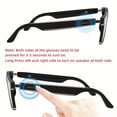 thumbnail image 2 of Smart glasses with mic & speaker. HIFI sound for calls and music. Anti-blue light & UV protection, great as holiday gifts., 2 of 11