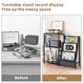 thumbnail image 4 of Olakee Record Player Table, with 3-Tier Vinyl Storage for 220 Albums for Living Room Music Room Study, Black, 4 of 8