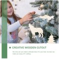 thumbnail image 5 of OFFIGAM 30 Pcs Unfinished Wooden Animal Cutouts for Crafts and Home Decor, Natural Wood Slices for Painting and Decoration, 5 of 10