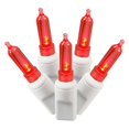 thumbnail image 1 of Vickerman 100 Lumières LED Italiennes Rouges sur Fil Blanc 34 Pieds Brin de Lumière de Noël, 1 of 1