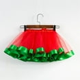 thumbnail image 5 of EnJoCho Festivity Tulle Dance Tutu For Children Layered Tulle Dance Skirt Puffy Skirt With Satin Bow Kids Girls Tutu Christmas Party Dance Ballet Tutu Skirt Toddler Rainbow Baby Skirt, 5 of 7
