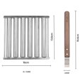 thumbnail image 6 of Prociv Charcoal Stainless Steel Hot Dog Sausage Roller Rack Steamer with Extra Long Wood Handle New BBQ Tools 5 Hot Dog Capacity, 6 of 6