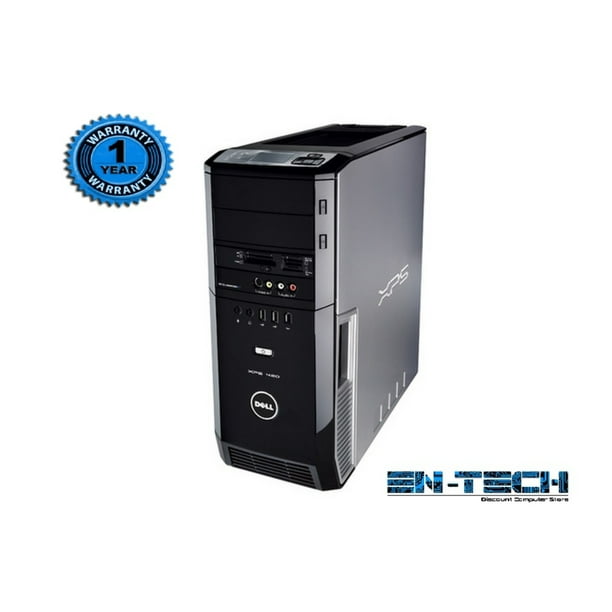 Dell Xps 4 Tow Black Used Pc Intel Core 2 Quad Q6600 2 4 Ghz 4gb Dimm Ddr2 Sata 3 5 250gb Hdd Dvd Rw Windows 10 Pro 64 Bit Walmart Com