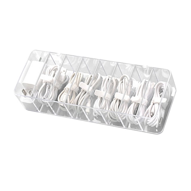 Caja de Gestión de Cables de Plástico Jadeshay Organizador de Cables con Cubierta