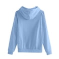 thumbnail image 6 of WTOBBY Women's Solid Color Long Sleeve Hoodie and Pants Two-Piece Sport Set, Casual Fashion Tracksuit for Gym Lounge, Comfortable Athletic Wear for Women Fall Winter,Sky Blue XL, 6 of 6