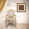 thumbnail image 3 of Grey, Jace 20x20 Gold Ornate Wood Framed with Double Matting Museum Art Print Titled - Ox Blood Pattern, 3 of 4