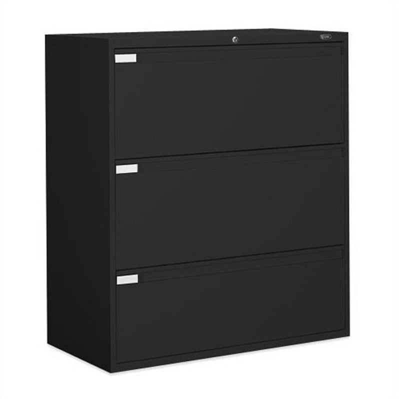 Global Office 9300P 42" 3Drawer Lateral Metal File with Fixed